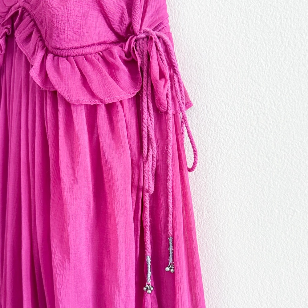 Free People Magenta V-Neck Sundress - Picture 5 of 6